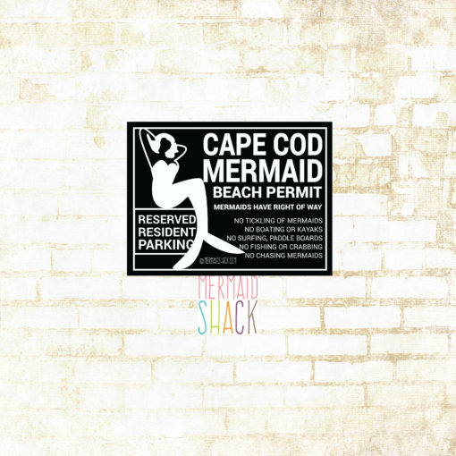 Cape Cod Mermaid Beach Sticker - Image 5