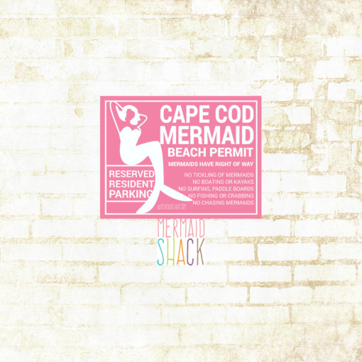 Cape Cod Mermaid Beach Sticker - Image 3