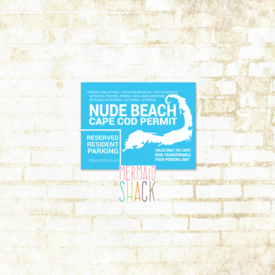 Cape Cod Nude Beach Sticker | Mermaid Shack